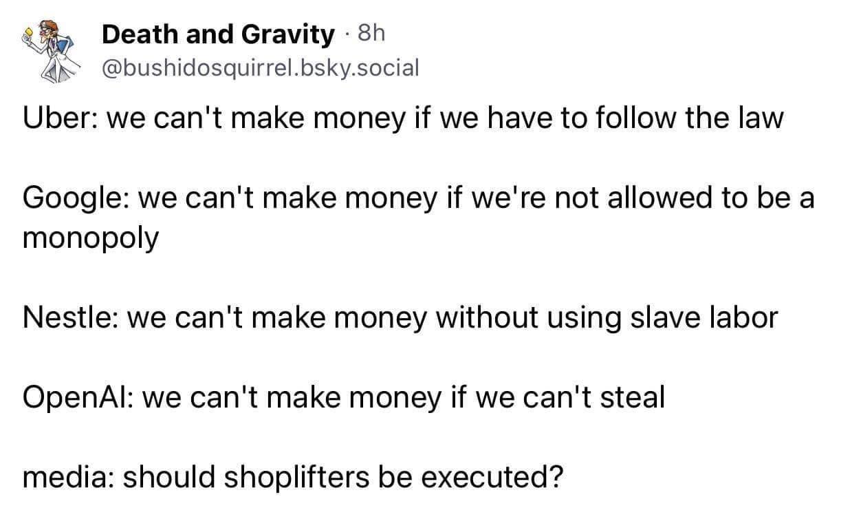 Should Shoplifters Be Executed?